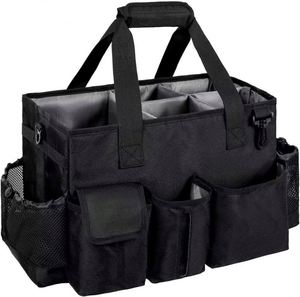 Muestras gratuitas de productos de limpieza: Bolsa organizadora con ruedas y asa para productos de limpieza, para el hogar y lavado de autos - Product Image 1