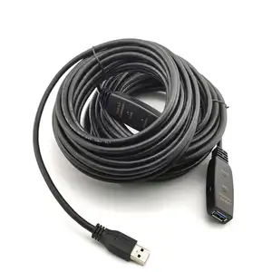 Long USB 3.0 Active 2.0 Cables With Type A Plug Type-c 30ft 5m 10m 30m Repeater Extension Cable A-Male To A-Female Cable