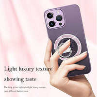 Support de téléphone magnétique à anneau, réglable en hauteur, pour bureau, étanche, ultra-fin, en alliage, pliable et portable
