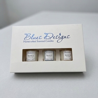 Cajas de Papel Plegables Personalizables en Tamaño/Color, Reciclables, de Cartón Marfil, con Grabado en Relieve, Lámina Dorada, Laminación Mate, con Ventanas para Velas