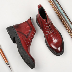 Zapatos Derby de Cuero Hechos a Mano de Alta Gama para Hombre, Calzado Formal con Cordones Bordados para Otoño, para el Trabajo - Product Image 2