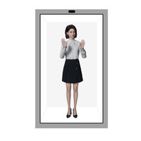 AOYI Écran LCD transparent ultra fin avec hologrammes 3D à l'œil nu et signalisation numérique intelligente en verre