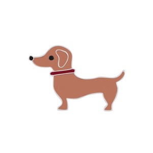 En stock personnalisé mignon chiot chien vêtements Animal émail broche insigne broche métal épinglette - Product Image 1