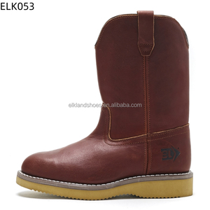 Elkland Custom Composite Toe Men's <b>Work</b> <b>Boots</b> Wholesale Full Grain <b>Leather</b> Upper Anti-Slip PU Outsole High <b>Boots</b> Winter - Product Image 3