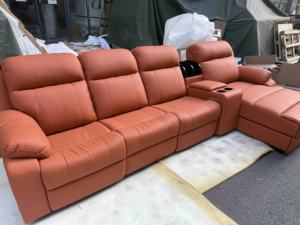 Modern Luxury Power Reclining Sofa Synthetic Leather Living Room Furniture Set USB Ports Electric <b>Recliner</b> Extendable Metal - Product Image 4