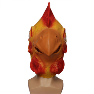 Máscara de Gallo de Látex, Talla Única, Accesorio Divertido para Disfraces de Halloween y Fiestas - Product Image 4