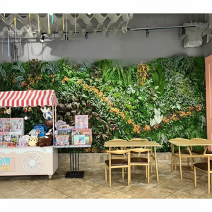 Jardín Vertical, Pared Verde Resistente a los Rayos UV, 1m X 1m, Decoración de Pared Exterior para Jardín del Hogar, Paneles de Setos Artificiales - Product Image 1