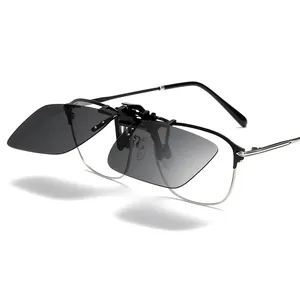 Clip on Flip up Polarized For Prescription Glasses UV Protection Sunglasses