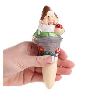 装飾的なガーデンノーム テラコッタ製 植物水やりスパイク - Product Image 2