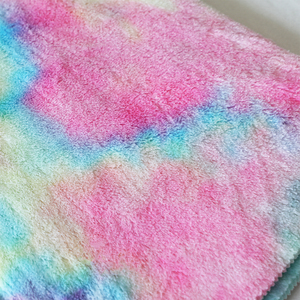 Tùy chỉnh Heavyweight TIE DYE in <span class=keywords><strong>PV</strong></span> lông cừu tổng hợp thỏ giả lông Polyester Vải - Product Image 2