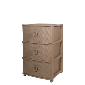 Organisateur de jouets Pratika Kool, unité de rangement à 3 tiroirs pour salon, matériau PP, 375x370x610mm - Product Image 1