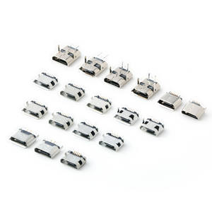 Conector MicroUSB hembra, espaciado de pines de 5.9mm, 6.4mm, 7.2mm, interfaz de carga de datos para PCB - Product Image 1