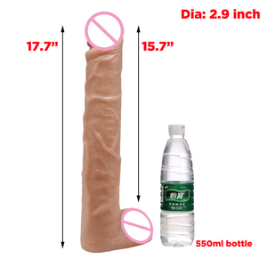 Dildo <span class=keywords><strong>géant</strong></span> massif de 17,7 pouces de large, 15,7 pouces de long, taille légendaire king size, réaliste, extra large, colosse, pour l'anus - Product Image 4