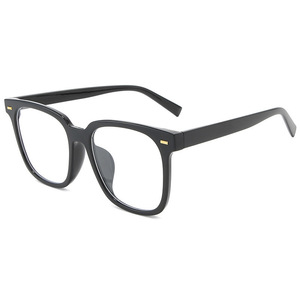 Montura de Gafas Cuadradas Qianai, Lentes de PC Medianas con Protección Anti Luz Azul, Estilo Coreano para Mujer, Montura Negra Moderna - Product Image 5