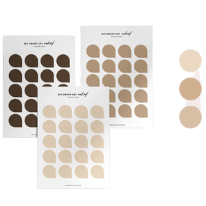 Pegatina transparente mate neutra funcional personalizada pegatinas minimalistas de gota de lágrima de color para planificador A5 A6A9 para FCC <span class=keywords><strong>hobonichi</strong></span> - Product Image 1