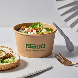 Tazón de Papel Kraft Personalizado de Grado Alimenticio, Ecológico y Desechable de 500 ml para Ensaladas - Product Image 6