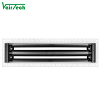 Diffuseur d'air linéaire en aluminium invisible, registre à lame réglable personnalisé, design victorien pour mastic de toute taille