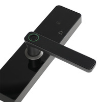 Cerradura Inteligente Electrónica con Huella Dactilar TTLock Tuya Cloud Wi-Fi, con Llave de Tarjeta y Contraseña, para Puerta de Madera, Seguridad para el Hogar