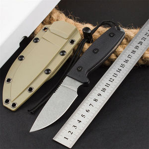 Americano tattico G10 manico 9 cr18 lama fissa coltello campeggio pieno Tang da caccia coltello con fodera K - Product Image 1