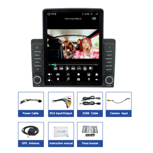 Phổ 2 Din Đơn Vị Đứng Đầu 9.5 Inch <span class=keywords><strong>Android</strong></span> 10.0 Đài Phát Thanh Xe Dọc Màn Hình Cảm Ứng Stereo GPS Navigation Đài Phát Thanh Xe DVD Player - Product Image 5