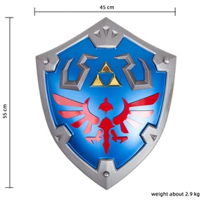 Vente chaude The Legend of <span class=keywords><strong>Zelda</strong></span> Blue Hylian Shield Équipement de jeu pour cosplay - Product Image 2