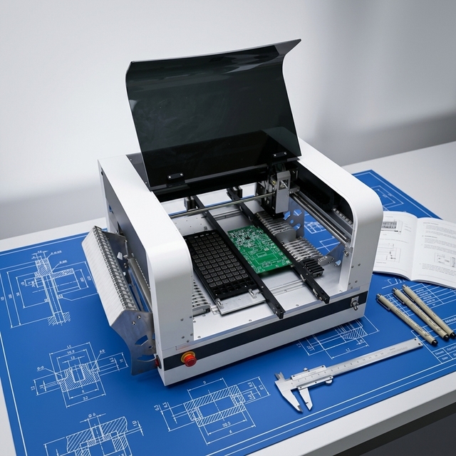 High Precision Desktop Automated SMT Pick and Place Machine SMD LED Mounter PCB Assembly Production Line NeoDen4 With Rails