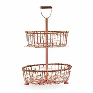 Top Trendy Metal Wire Fruit Basket For Bread Fruit Snacks Candy For Fruits And Vegetable Storage Handmade Baskets Amazing