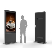 Pantalla LCD Publicitaria para Exteriores de 86 Pulgadas, Alto Brillo de 3500 Nits, Resistente al Agua IP65, Pantalla Táctil, CMS Gratuito, Tótem para Centros Comerciales