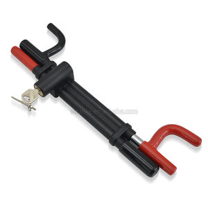 Serrure réglable rotative de sécurité de véhicule robuste Serrure <span class=keywords><strong>antivol</strong></span> universelle Serrure de volant - Product Image 1