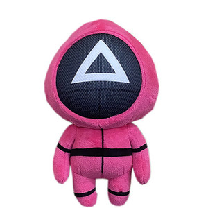 Peluche Uomo Mascherato con Cappuccio Rosso - Bambola Morbida Imbottita, Personaggio da Collezione Ispirato a <span class=keywords><strong>Squid</strong></span> <span class=keywords><strong>Game</strong></span> - Product Image 5