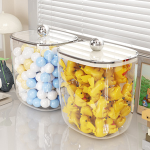 Toy Storage Jar Transparent Plastic Rectangle Sealed Organizer For Building Blocks Eco-Friendly 1-3L Standing Type - Product Image 2