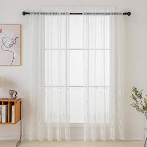 <span class=keywords><strong>Tende</strong></span> Oscuranti di Lusso LeiSen per Camera da Letto, Stile Francese e Americano, Ricamate con Fiori, 100% Poliestere, per Soggiorno - Product Image 2