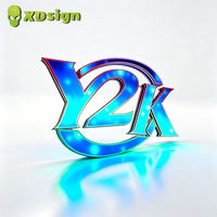 Lettres 3D personnalisées étanches IPx7, couleur magique, LED, télécommande Bluetooth, signalisation publicitaire extérieure, décoration de voiture