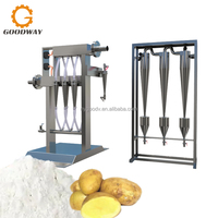 Machine industrielle automatique de production d'amidon de pomme de terre, capacité d'entrée de 10 tonnes/heure, ligne de transformation d'amidon de pomme de terre