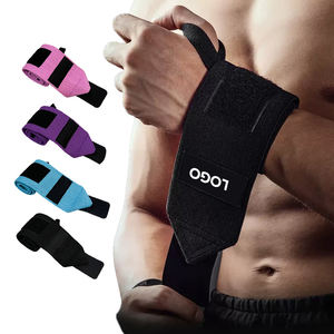 Bandes de maintien élastiques réglables <span class=keywords><strong>pour</strong></span> poignets, <span class=keywords><strong>pour</strong></span> entraînement fitness, musculation, haltérophilie et powerlifting, usage intensif - Product Image 1