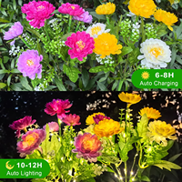 Éclairage LED extérieur IP65, lampes solaires en forme de fleurs pour le jardin, les allées, les patios, décorations, ajoute une ambiance magnifique et rehausse l'humeur