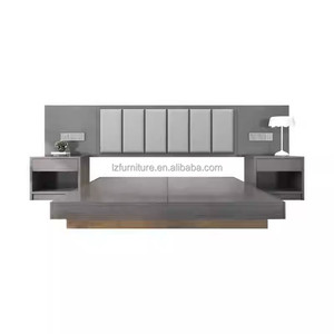 Inexpensive 3 Star Hotel Bedroom Set Complete Twin <b>Double</b> <b>King</b> Wood <b>Bed</b> Frame with Headboard Nightstand TV Cabinet Desk Wardrobe - Product Image 5