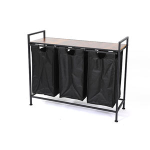 Su misura di ferro e stoffa Oxford densità materiale verticale strumento di stoccaggio sporco <span class=keywords><strong>cesto</strong></span> vestiti per uso lavanderia - Product Image 5