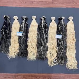 Extensiones de trama de cabello ondulado natural de gran calidad hechas de cabello vietnamita crudo de primera calidad, calidad de fábrica superior lista para enviar - Product Image 5