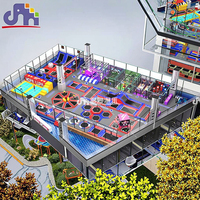 Domerry nouveau design personnalisé enfants trampoline d'exercice intérieur parc d'attractions sport équipement de terrain de jeu doux