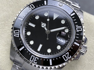 นาฬิกากันน้ำคุณภาพเยี่ยม ขนาด 43 มม. ผลิตโดย QF Factory ตัวเรือนเหล็ก 904L กลไก ETA 3235 รุ่น 126600 หน้าปัดเซรามิกสีดำ นาฬิกาดำน้ำลึก - Product Image 2