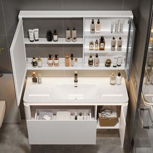 Conjuntos de Baño, Muebles para Lavabo, Panel de Puerta Lacado, Mueble de Baño de Madera de Lujo Personalizado, Diseño Moderno - Product Image 4
