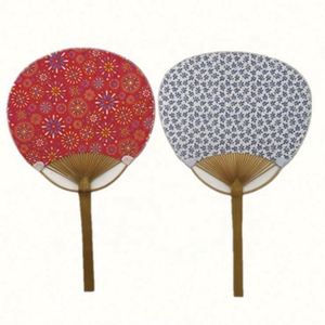 Factory Design Duplex Print <b>Pattern</b> Summer Bamboo Hand <b>Paper</b> Fan With Round Handle Paddle Fan Custom for Promotion Decoration - Product Image 3