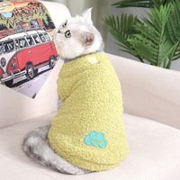 Gilet pour chien en molleton thermique épais et chaud, personnalisé avec logo, imprimé dessin animé mignon, écologique, pour petits et moyens chiens, Nouvel An