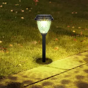 Luz solar impermeável para jardim e gramado, iluminação solar para decoração de pátio, quintal e jardim