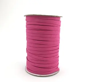 In-stock colors 6mm elastic band 1/4" tape with high elasticity woven flat elastic cord