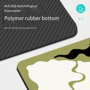 Tapis <span class=keywords><strong>de</strong></span> bain imprimé d'art botanique abstrait - Encre en caoutchouc absorbante, inodore, antidérapante et résistante à <span class=keywords><strong>la</strong></span> décoloration pour <span class=keywords><strong>la</strong></span> décoration <span class=keywords><strong>de</strong></span> <span class=keywords><strong>la</strong></span> maison - Product Image 4
