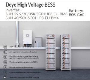 Deye <span class=keywords><strong>BESS</strong></span> tutto in uno sistema di accumulo di energia batteria al litio BOS-G 60kWh con Inverter solare 20KW 30KW 40KW 50KW ad alta tensione - Product Image 4