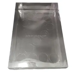 Letter and figure shaped clear box lid and base style cupcake holder birthday cake box