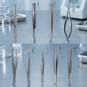 Pinzas Ziegler para Cilios de 9 cm, Pinzas Douglas para Cilios, Pinzas Littauer para Cilios de 8.5 cm, 3 Pulgadas, Fabricadas en Acero Inoxidable - Product Image 3